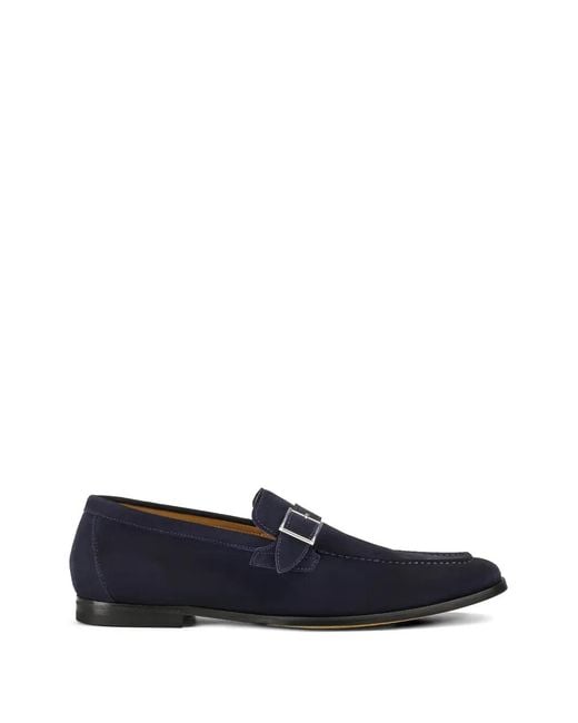 Doucal's Blue Mocassins À Boucle for men
