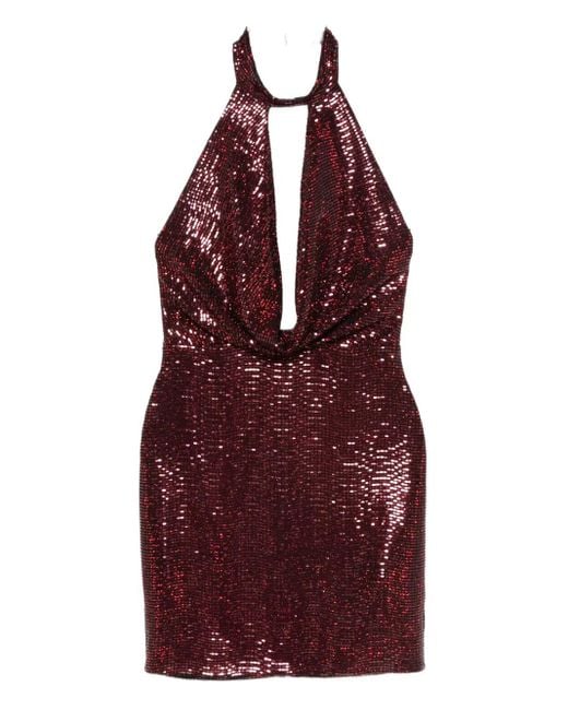 Aniye By Red Halterneck Sequinned Dress