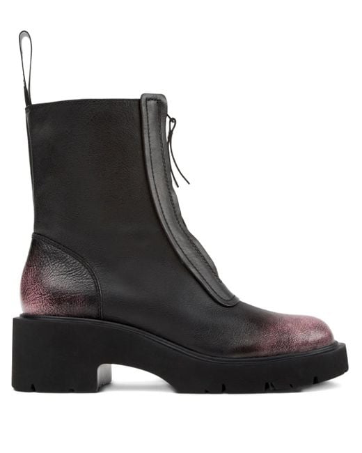 Camper Black Milah Plateau-Stiefeletten Mit Reißverschluss 54Mm