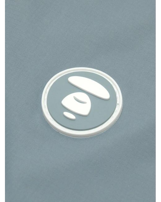 Aape By A Bathing Ape Blue Logo-Patch Jacket for men
