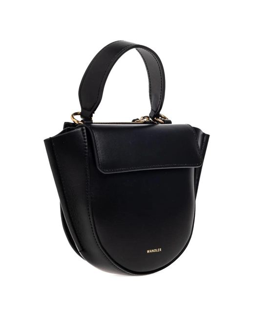 Wandler Black Hortensia Piccola Tote Bag