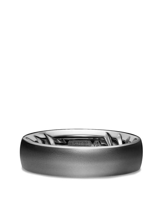 David Yurman Gray Streamline Band Ring for men