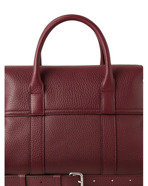 Mulberry Purple Bayswater Grained Calf Leather Shoulder Bag