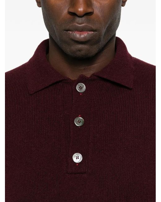 Pull Patte Boutonnée Amaranto pour homme en coloris Purple