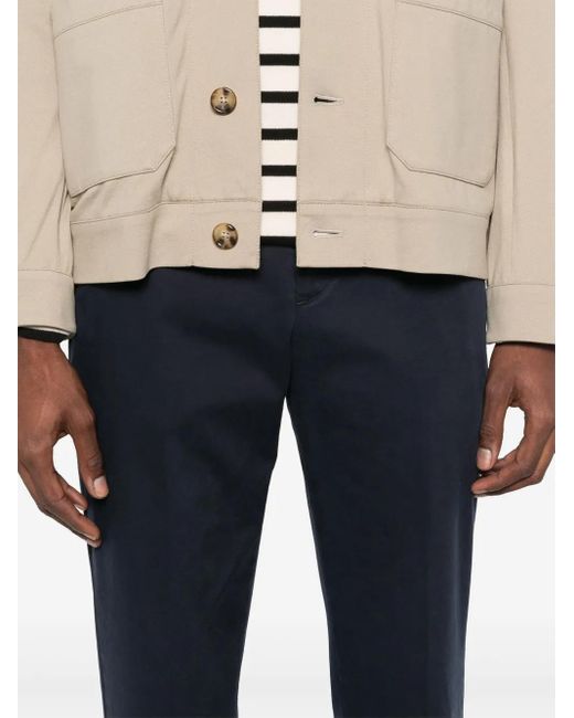 PT Torino Blue Tapered Trousers for men