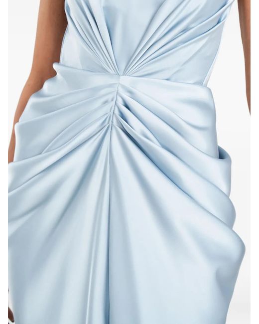 Ana Radu Blue Strapless Maxi Dress