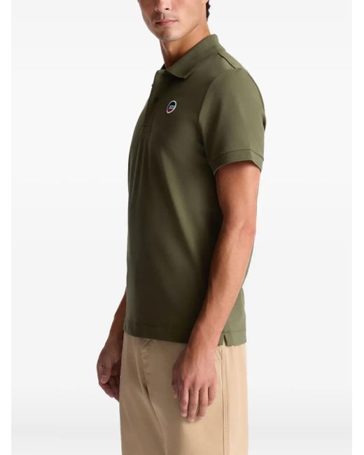Fusalp Green Pique-Cotton Polo Shirt for men