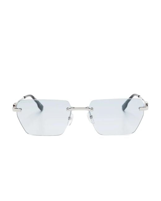 DSquared² White Geometric-Frame Sunglasses