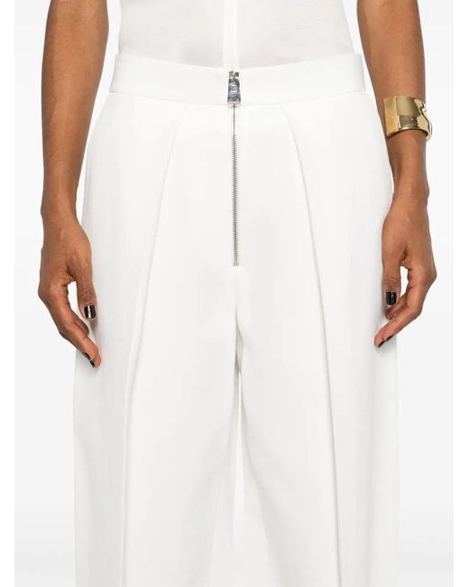 Khaite White The Marine Palazzo Pants