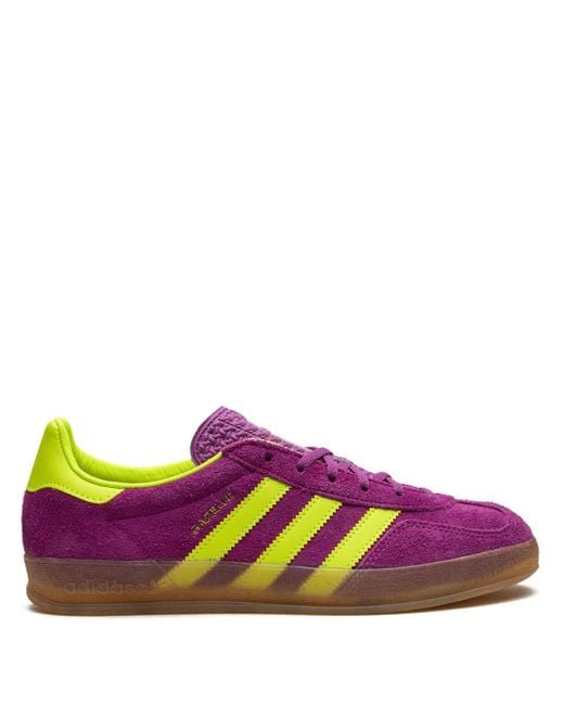 Gazelle Indoor Hq8715 Shock Purple Solar Yellow Gum di Adidas