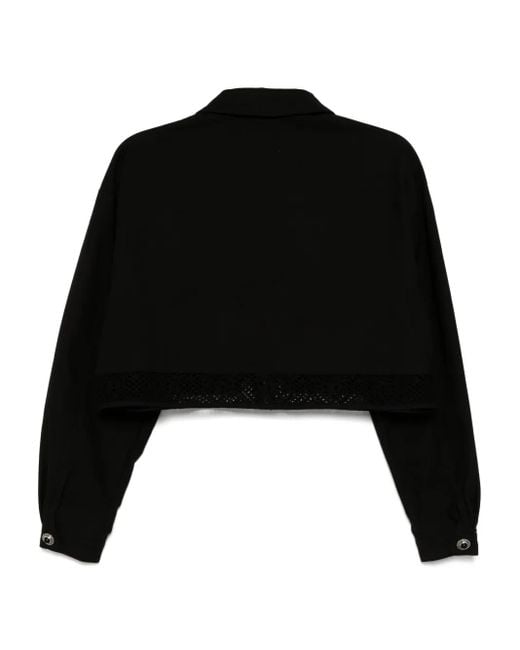 Musium Div. Black Logo Cropped Jacket