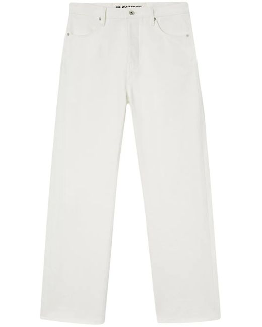 メンズ Jil Sander ミッドライズ ストレートジーンズ White