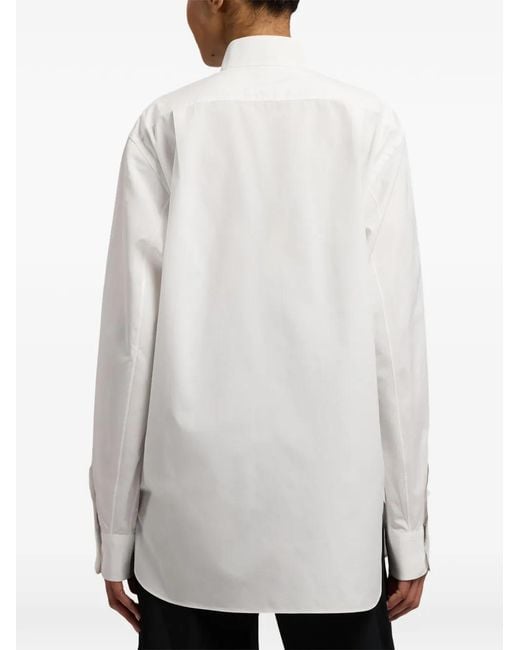 Ralph Lauren White Courtney Striped Shirt