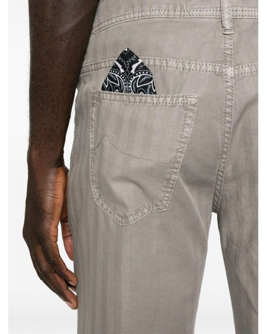 Jacob Cohen Gray Scott Slim-cut Trousers for men