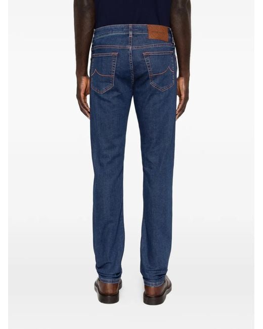 Jacob Cohen Blue Bard Five-Pocket Jeans for men