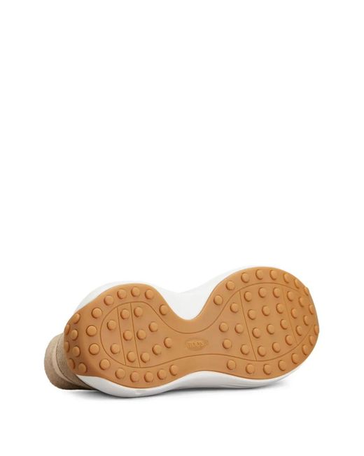 Tod's Natural Panelled Sneakers