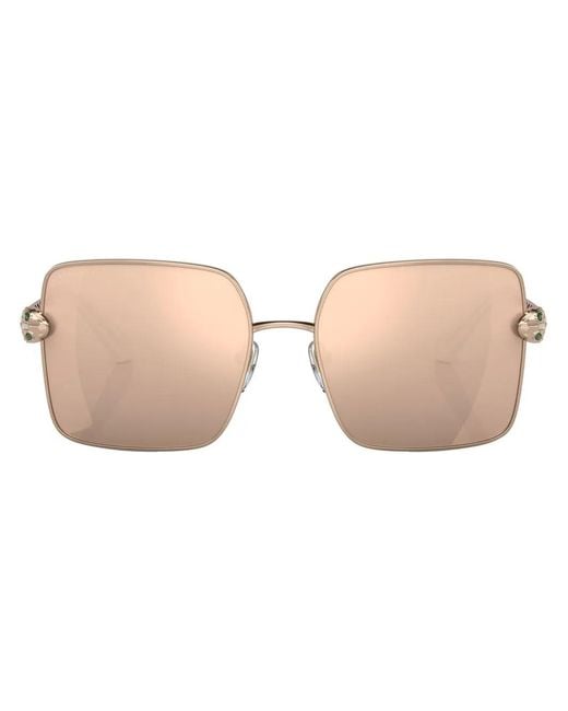 BVLGARI Natural Serpenti Square-Frame Sunglasses