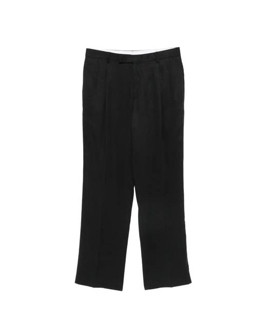 Germano 1952 Black Pleated Tailored Trousers for men