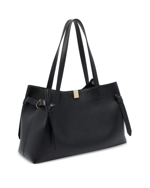 Yuzefi Black Gyoza Leather Shoulder Bag