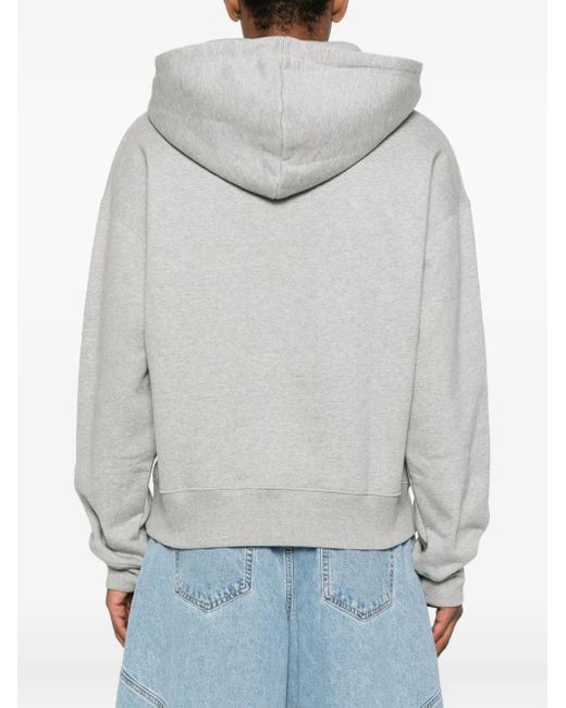 Mugler Hoodie Met Zak in het Gray voor heren