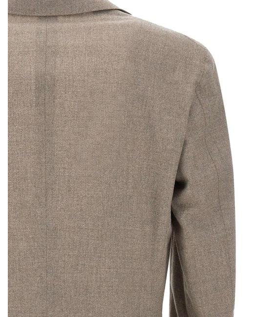 Corneliani Brown Single-Breasted Blazer for men