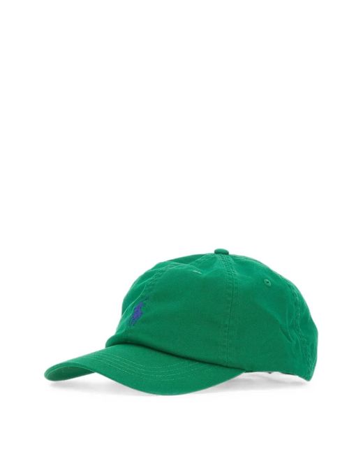 Polo Ralph Lauren Green Logo-Embroidered Cotton Baseball Cap