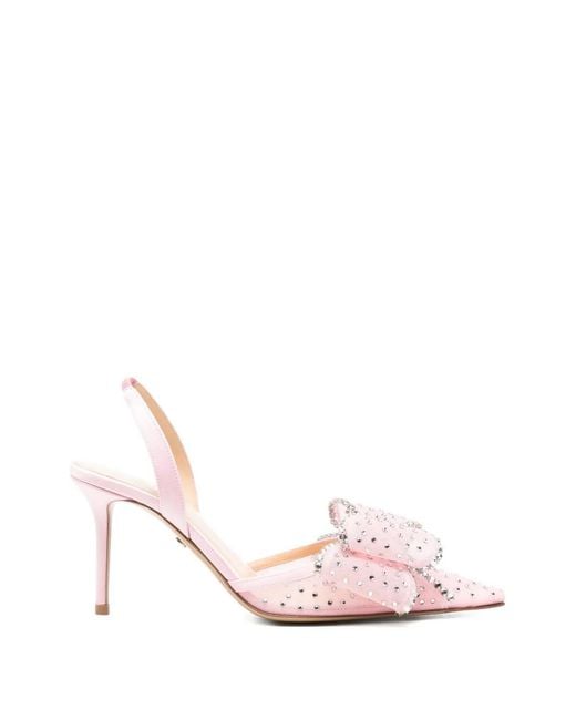 Mach & Mach Pink Le Cadeau Bow-Embellished Pumps