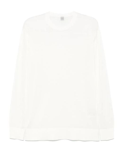 Totême White Long Sleeve T-Shirt
