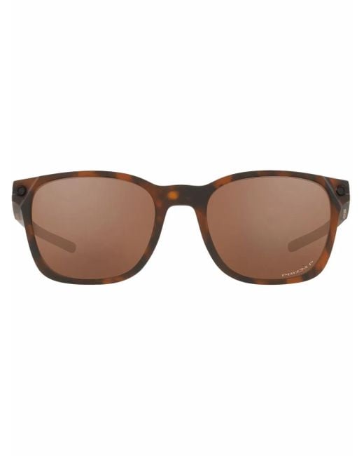 Oakley Brown Ojector Rectangle-Frame Sunglasses for men