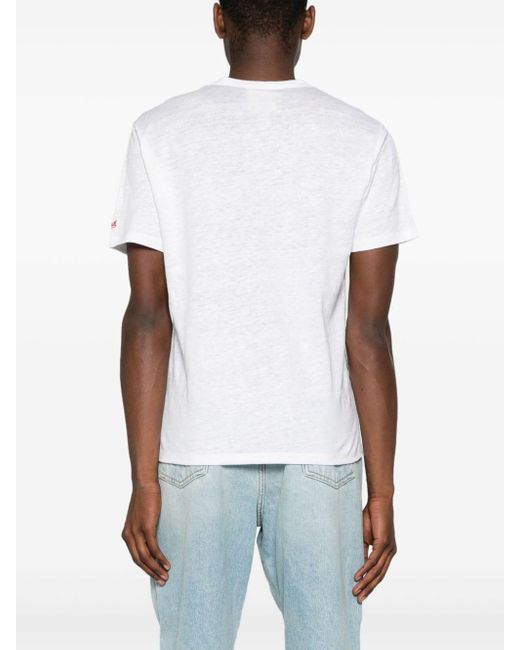 T-shirt Monaco en lin Mc2 Saint Barth pour homme en coloris White