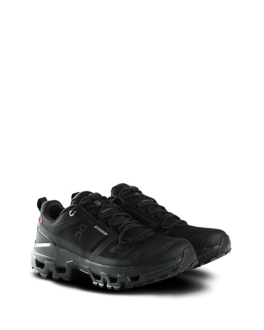 On Shoes Black Cloudrock Waterproof Sneakers for men