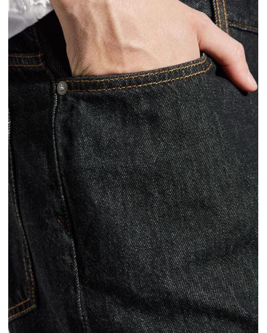 Samsøe & Samsøe Black Saeddie Straight-Leg Jeans for men