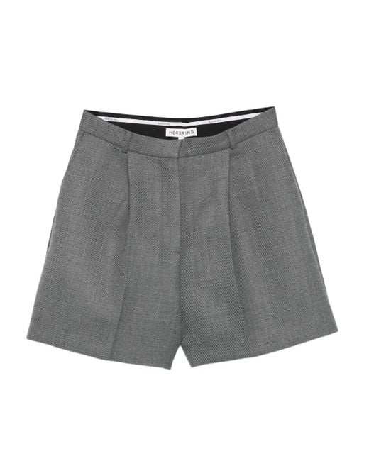 Herskind Gray Tailored Shorts