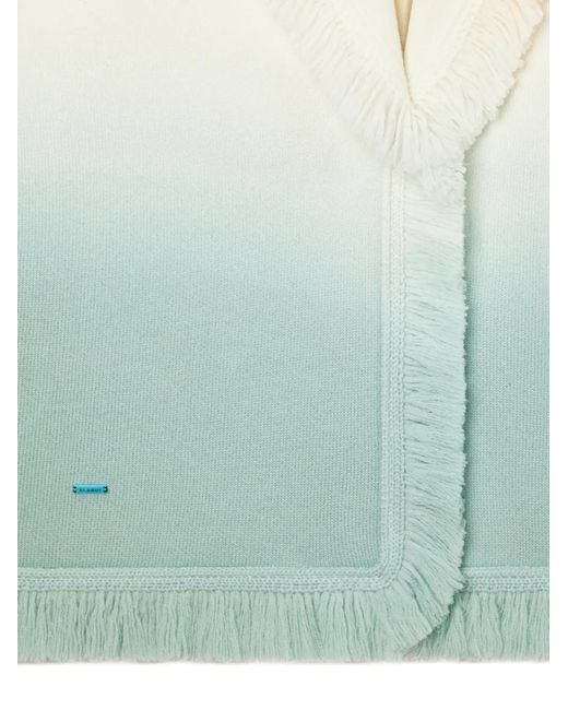 Alanui Green Shades Of Shore Fringed Cardi-Coat
