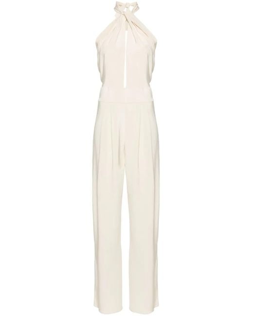 Johanna Ortiz White Mark Of Honor Silk Jumpsuit