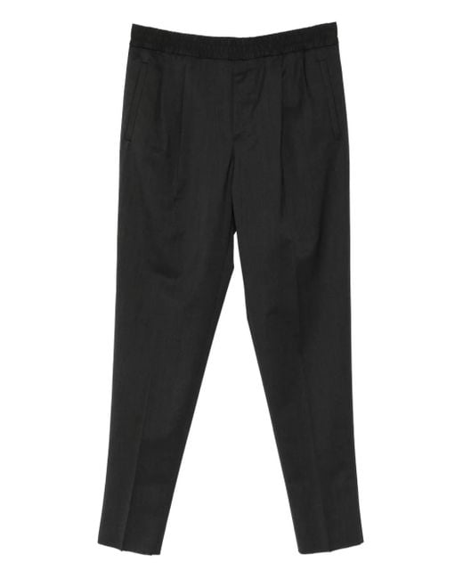 メンズ Zegna テーパード イージーパンツ Black