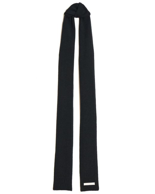 Apparis Black Gestrickter Schal mit Logo-Patch