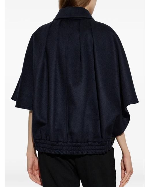 Max Mara Blue Dream Cashmere Poncho
