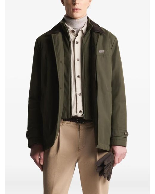 Fay Green Collared Utility Jacket for men
