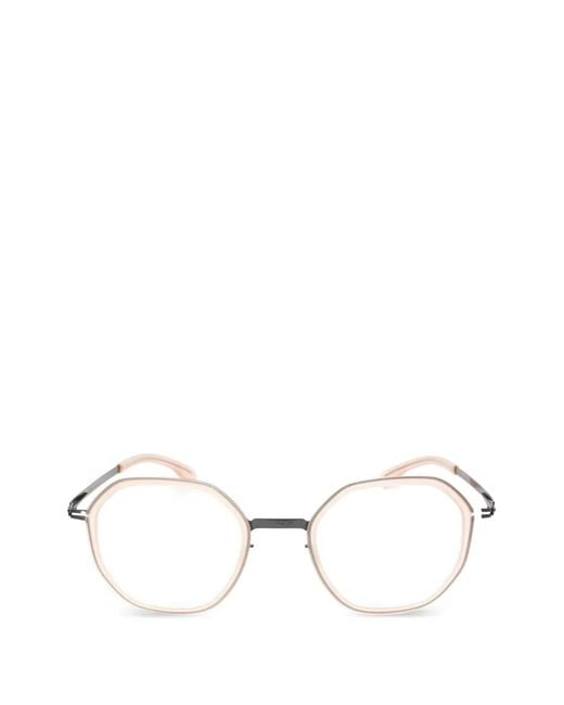 Ic! Berlin Natural Geometric-Frame Glasses