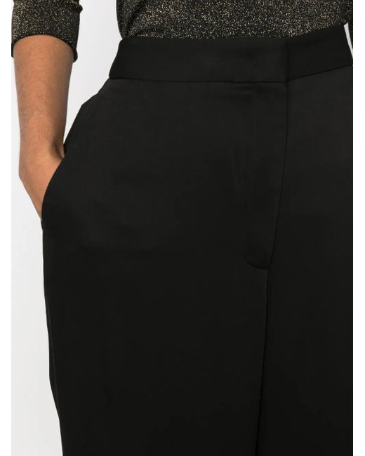 Fabiana Filippi Black High-Waisted Palazzo Trousers