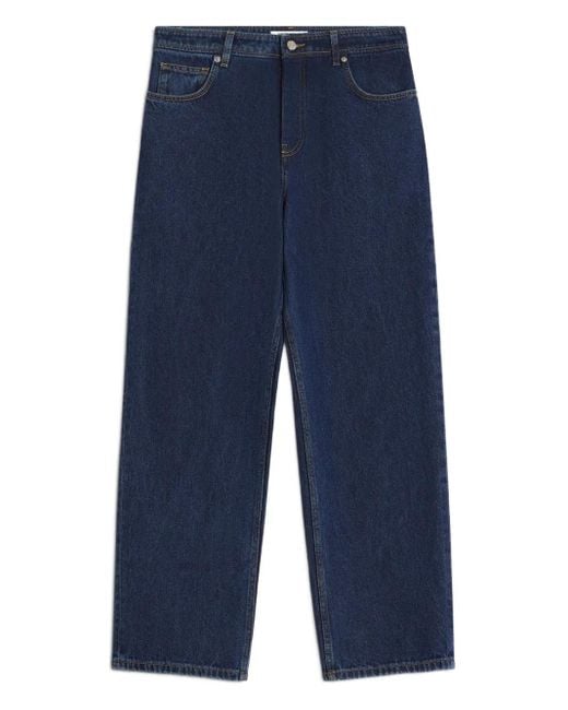 Maison Kitsuné Blue Straight-Leg Jeans for men