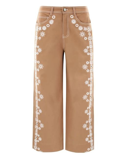 Cinq À Sept Natural Mazie Eyelet Betsy Hose