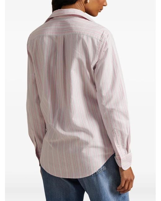 Polo Ralph Lauren Pink Striped Button-Fastening Shirt