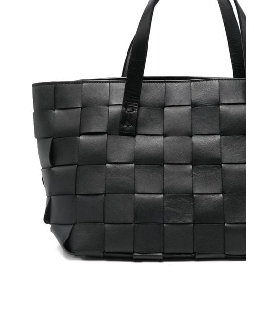 P.A.R.O.S.H. Black Sac Cabas En Cuir