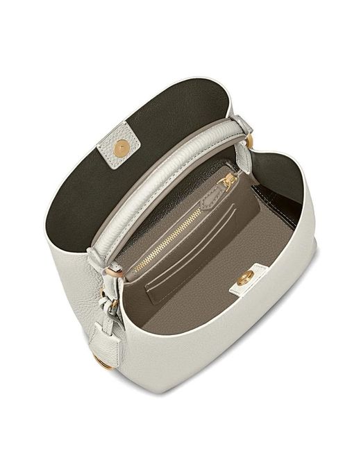 Maison De Sabre White Adjustable Detachable Strap Cross Body Bag