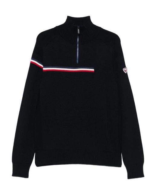 Rossignol Black Half-Zip Sweater for men