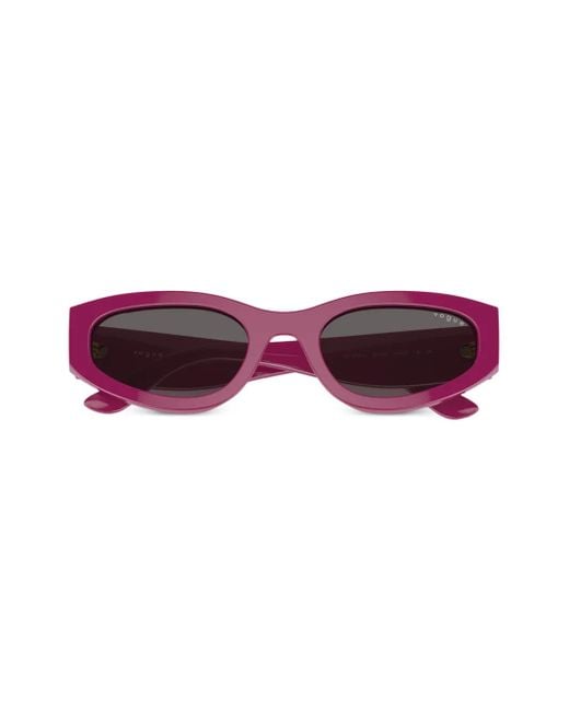 Vogue Eyewear Zonnebril Met Ovalen Montuur in het Red