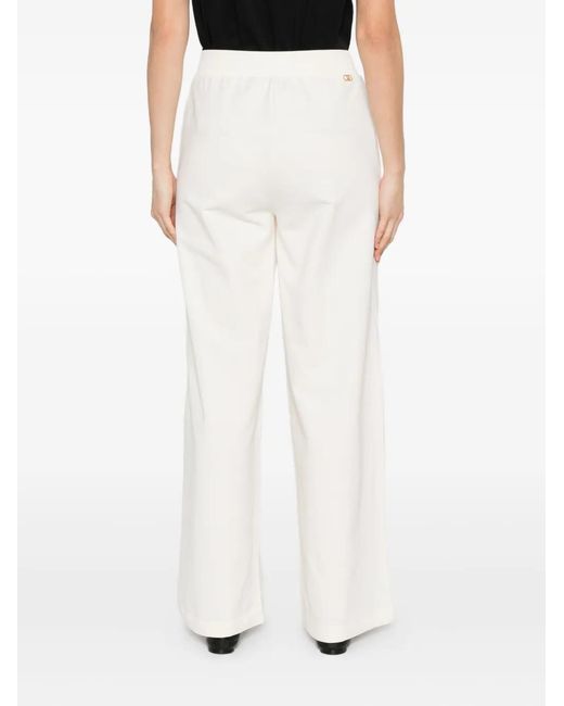 Liu Jo White Sporty Trousers With Logo