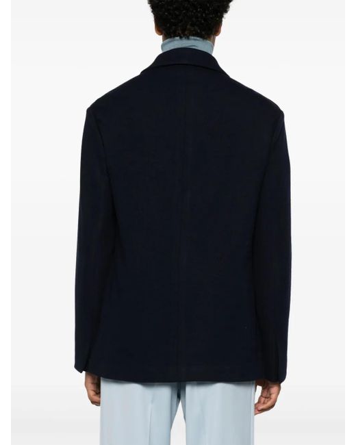 Lanvin Blue Virgin Wool Jacket for men